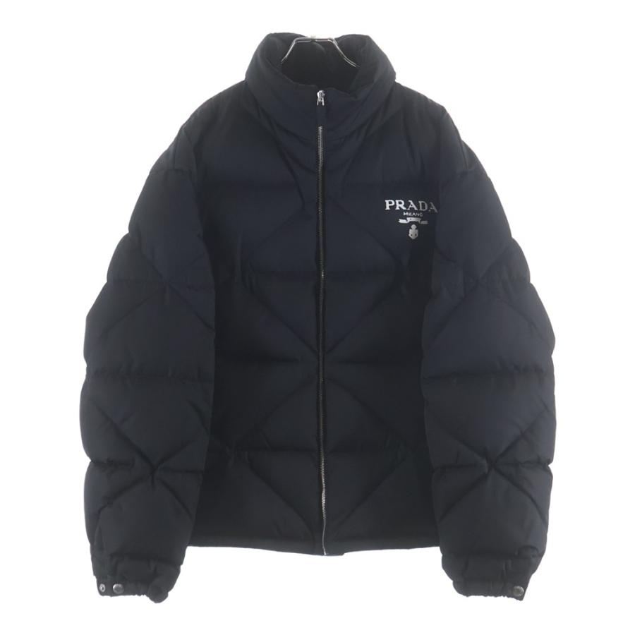 PRADA プラダ Re-Nylon リナイロンロゴプリントダウンジャケット ブラック SGB803 S202 1WQ8 PRADA（プラダ） Re-Nylon リナイロンロゴプリントダウンジャケット