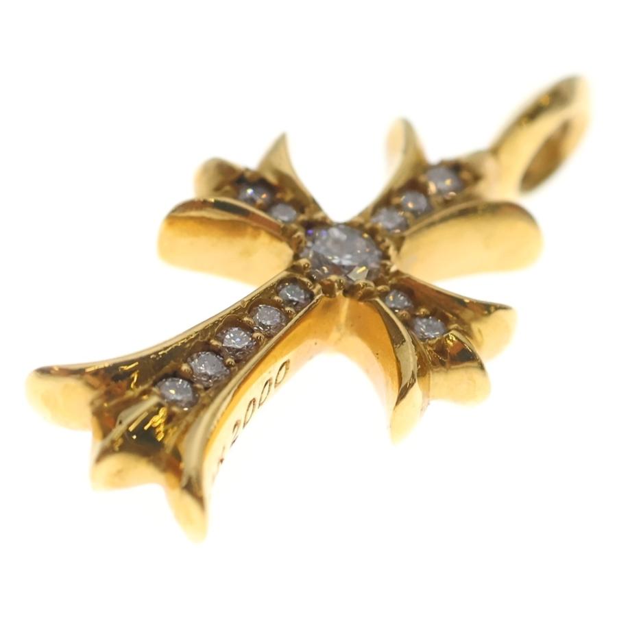 CHROME HEARTS クロムハーツ 22K CHプラス1ダイヤ ゴールド CHROME HEARTS（クロムハーツ） 22K TNY CRSF P/DIA タイニーファット