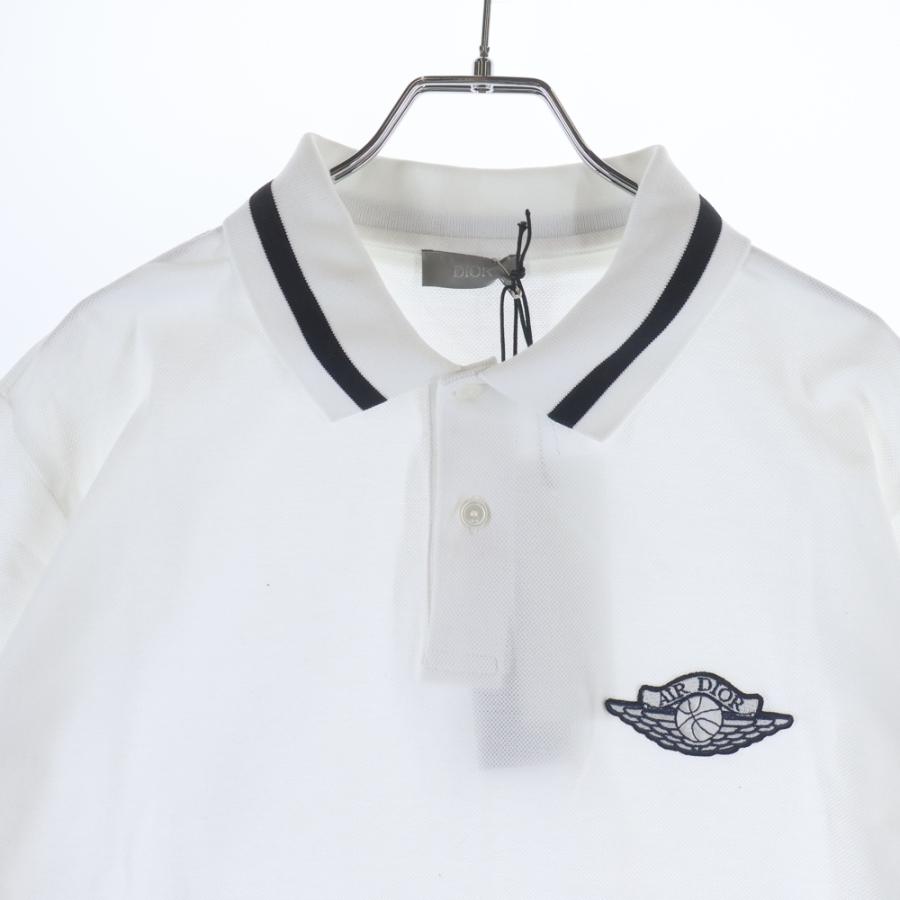 DIOR ディオール 20AW AIR DIOR WINGS POLO SHIRT エアディオール ウィングス ポロシャツ ホワイト 033J806A0448の画像