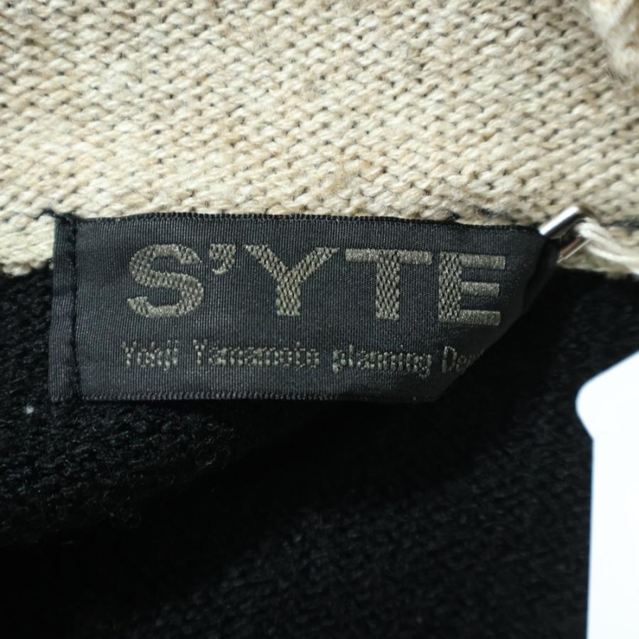 s'yte サイト Acrylic Knit Sweaterダメージ加工 長袖ニットセーター ブラック UM-K09-622-3 s'yte サイト Acrylic Knit Sweaterダメージ加工 長袖ニットセーター