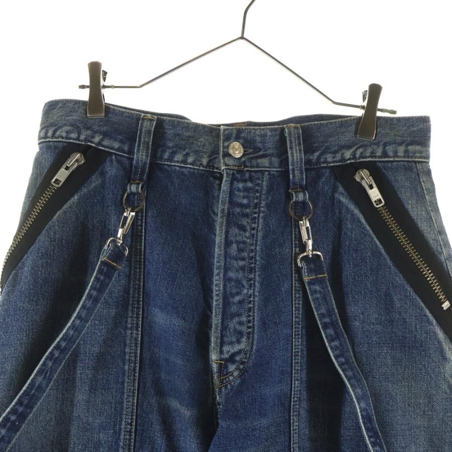 KIDILL（キディル） ×MINEDENIM WIDE ZIP & STRAPS DENIM PANTS 