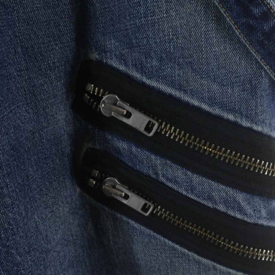 KIDILL（キディル） ×MINEDENIM WIDE ZIP & STRAPS DENIM PANTS 