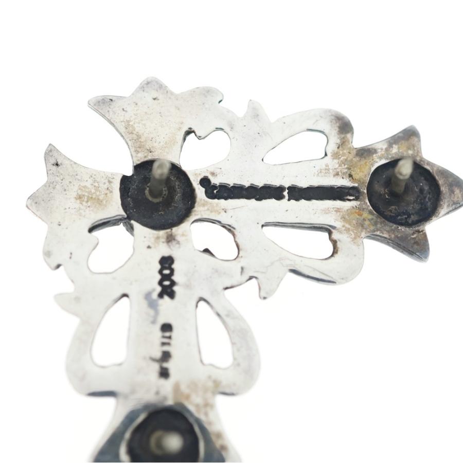 CHROME HEARTS クロムハーツ PIN FLRLCRNR-LG スティックピン フローラルクロスコーナー ラージ ブローチ シルバー CHROME HEARTS（クロムハーツ） Stick Pin Large Floral Cross Corner