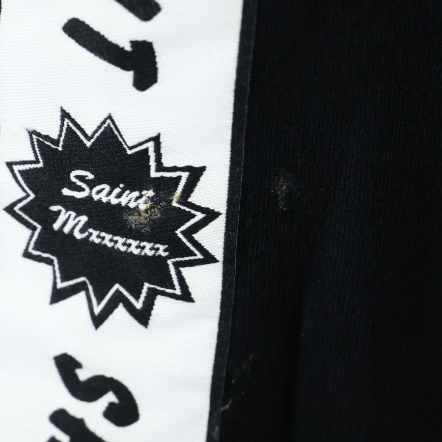 SAINT MICHAEL セントマイケル 25AW ×A LOVE MOVEMENT ALM_SWEAT PANTS SM-HR1-0000-C70 フロントロゴ スウェットパンツ ブラックの画像