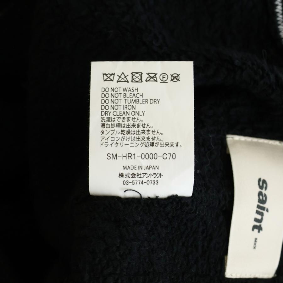 SAINT MICHAEL セントマイケル 25AW ×A LOVE MOVEMENT ALM_SWEAT PANTS SM-HR1-0000-C70 フロントロゴ スウェットパンツ ブラックの画像