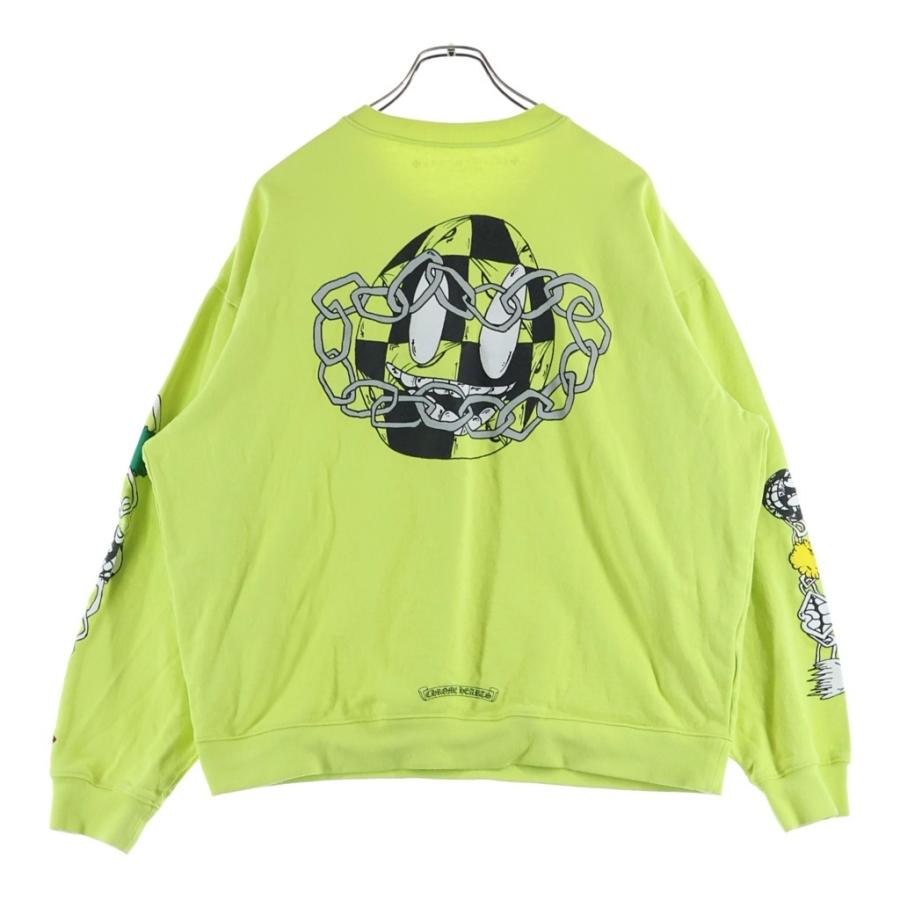 CHROME HEARTS クロムハーツ ×MATTY BOY PPO CHAIN GAME ×MATTY BOY PPO CHAIN GAME マッティボーイ チェーンゲーム プリント クルーネック スウェットトレーナー イエロー CHROME HEARTS（クロムハーツ） ×MATTY BOY PPO CHAIN GAME マッティ