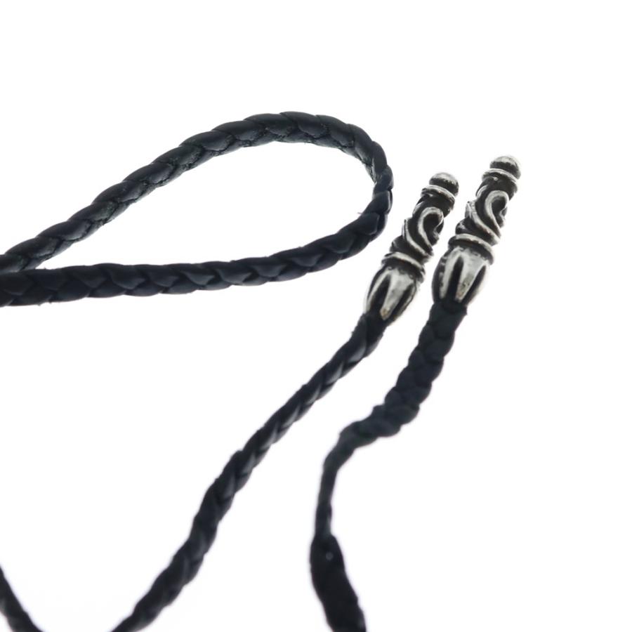 CHROME HEARTS（クロムハーツ） LEATHER BRAID SCROLL ネックレス