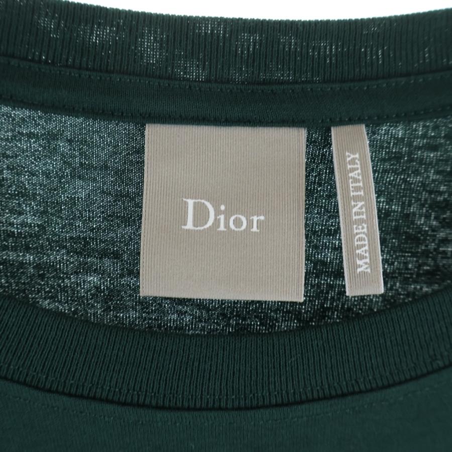 DIOR ディオール 26SS ロゴ刺繍半袖Tシャツ 683J606A0677 グリーン