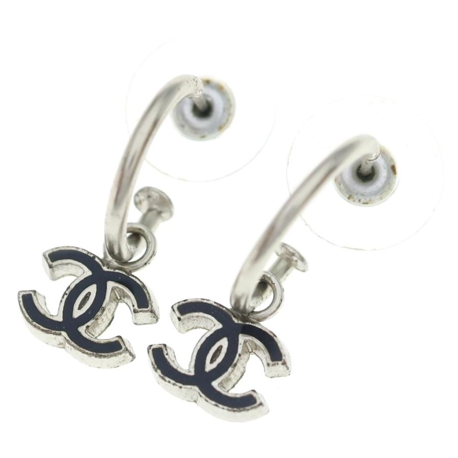 CHANEL（シャネル） ココマーク チャームフープピアス シルバー