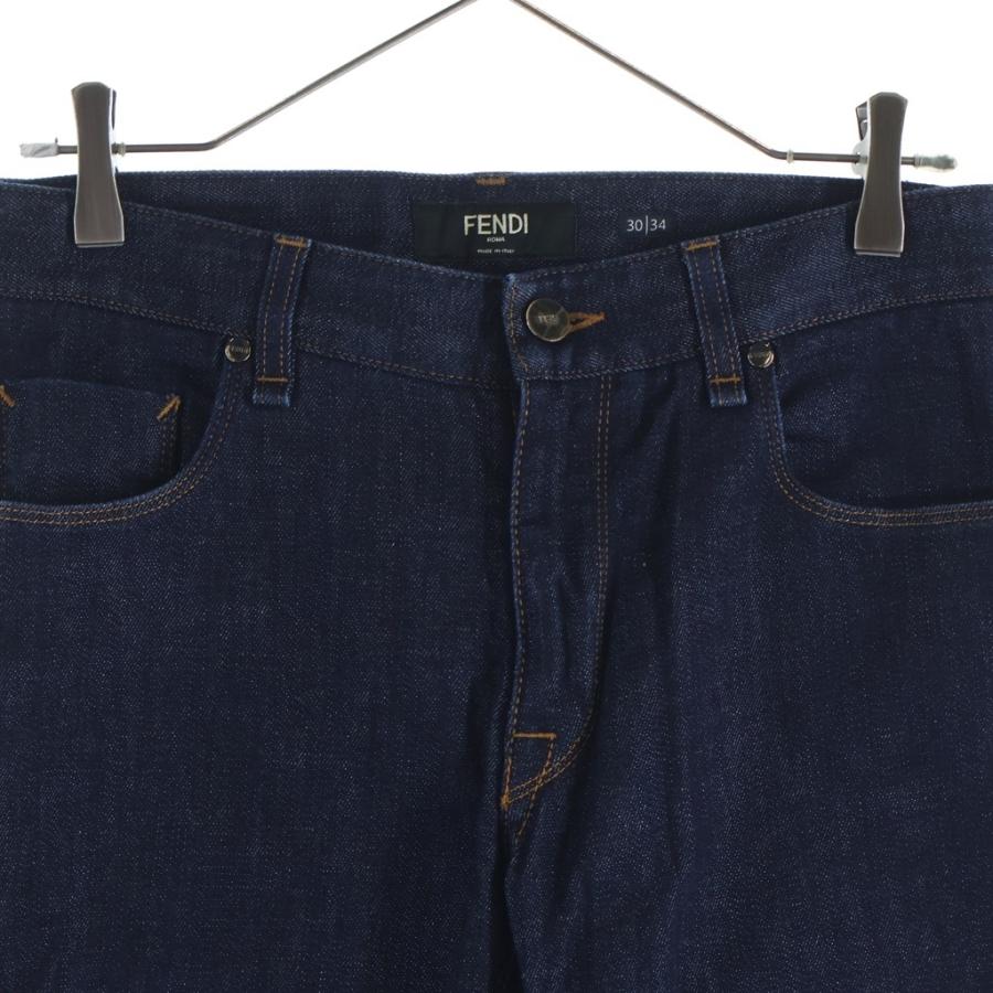 FENDI（フェンディ） ブリーチズッカ柄 デニムパンツ インディゴ