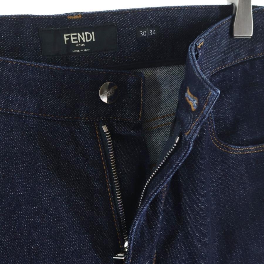 FENDI（フェンディ） ブリーチズッカ柄 デニムパンツ インディゴ