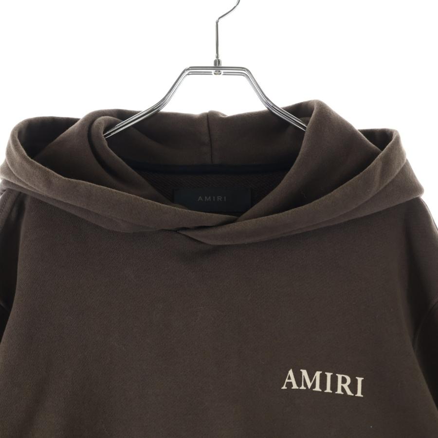 AMIRI（アミリ） Logo Print Cropped Pullover Hoodie