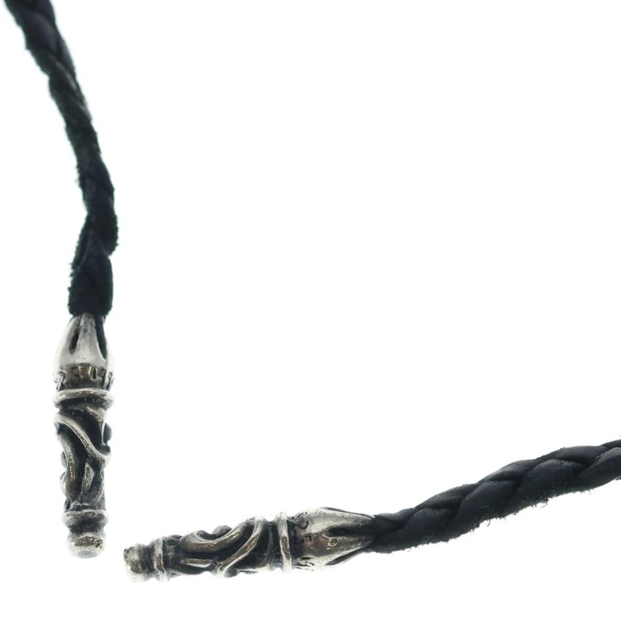 CHROME HEARTS（クロムハーツ） LEATHER BRAID SCROLL ネックレス