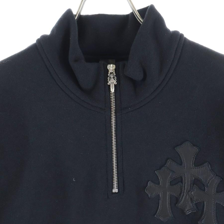 CHROME HEARTS（クロムハーツ） Y NOT Cross Leather Patch Half Zip