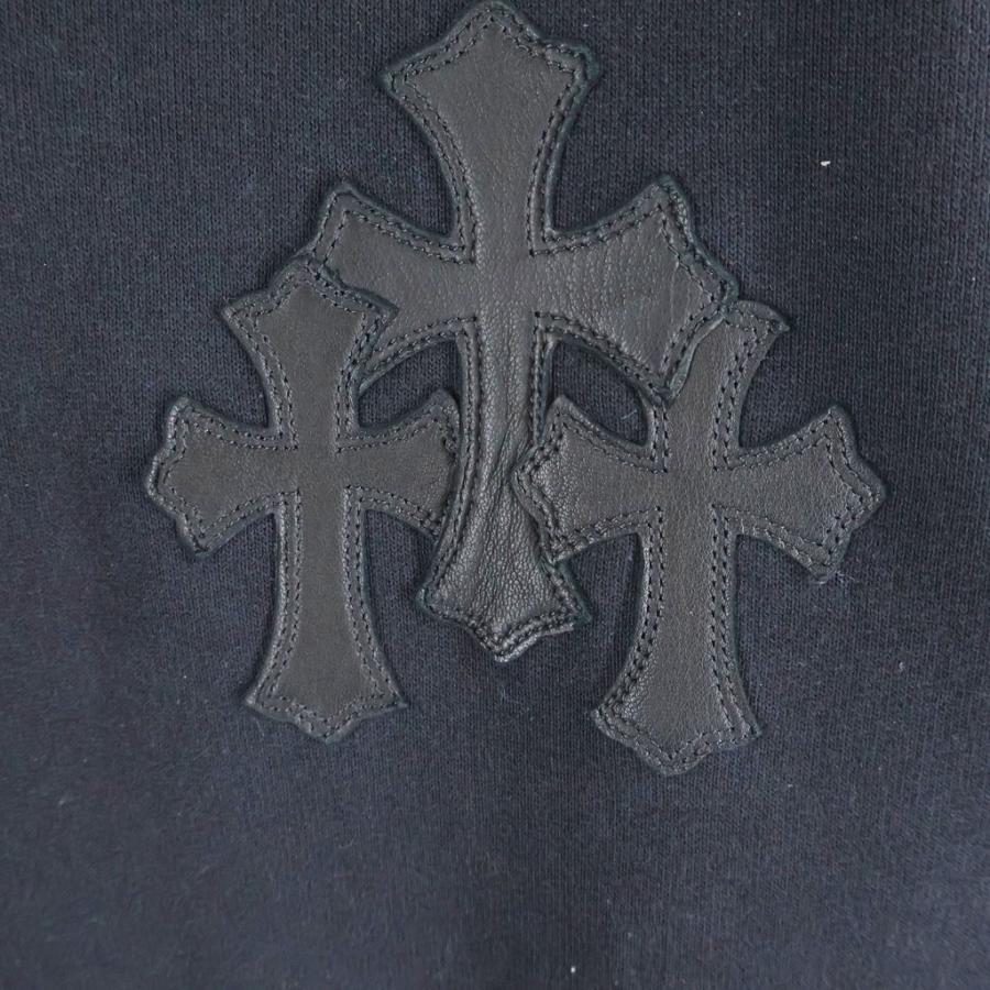 CHROME HEARTS（クロムハーツ） Y NOT Cross Leather Patch Half Zip