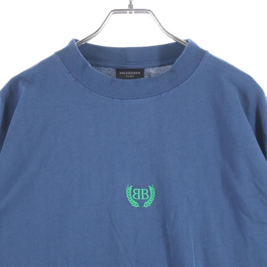 BALENCIAGA BBロゴ 刺繍 Tシャツ BALENCIAGA（バレンシアガ） BB Logo Tee ロゴ刺繍 クルーネック半袖T