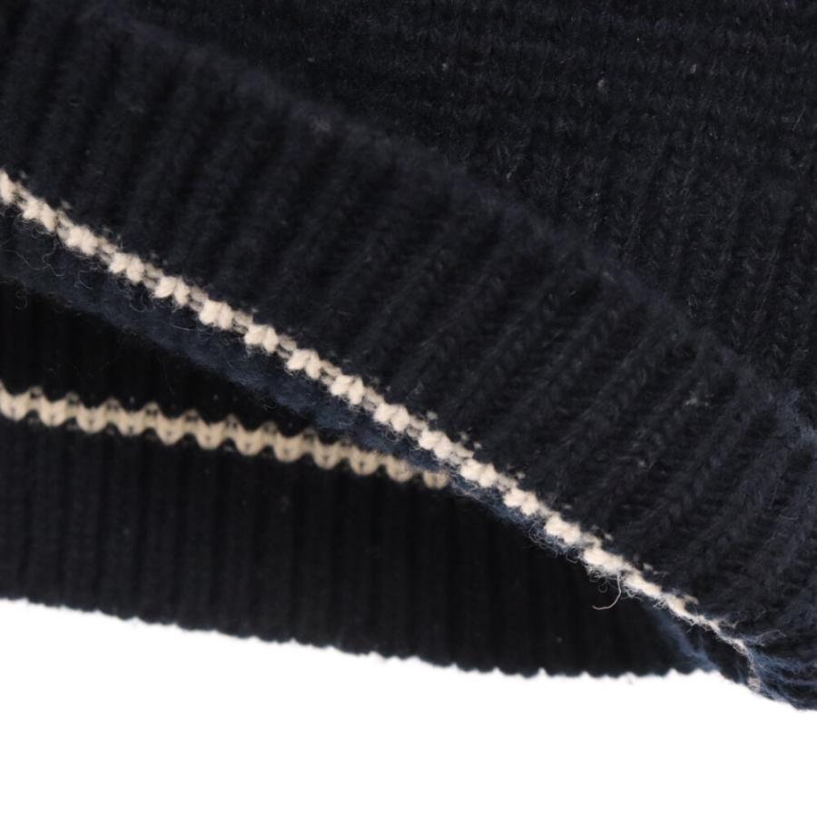 DIOR ディオール 22AW Logo S/S Knit Sweater ロゴショートスリーブ半袖ニット ネイビー レディース 224S09AM308 Dior - DIOR ディオール 22AW Logo S/S Knit Sweater ロゴショート