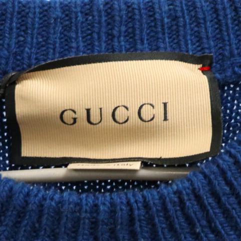 GUCCI（グッチ） 23SS ボーダーウールニットトレーナー 長袖セーター