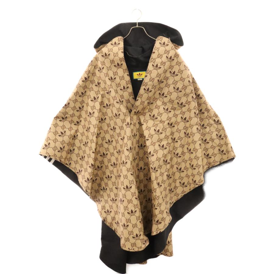 GUCCI グッチ ×adidas GGロゴリバーシブルケープコート ジャケット  
