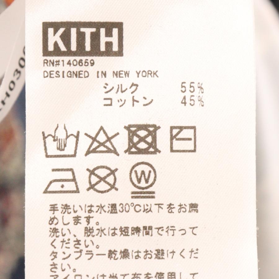 KITH キス 21SS L/S Thompson Printed Camp Collar Silk Cotton Shirt 