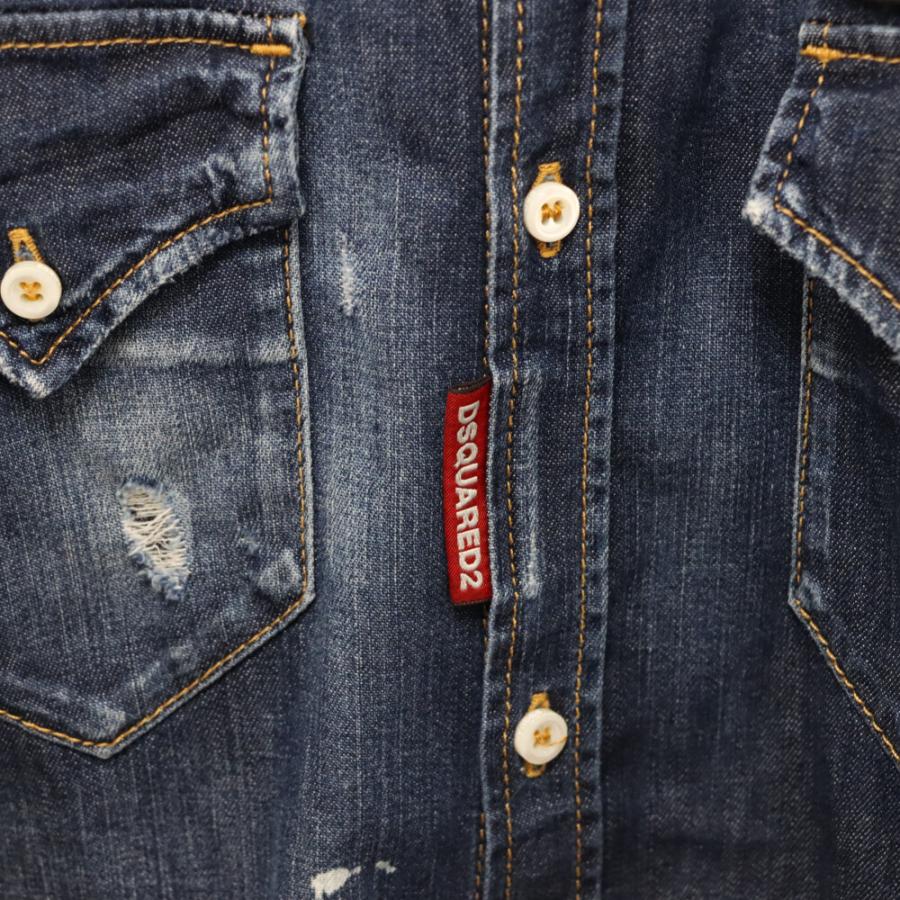 DSQUARED2（ディースクエアード） 20AW ダメージ加工 サークルパッチ