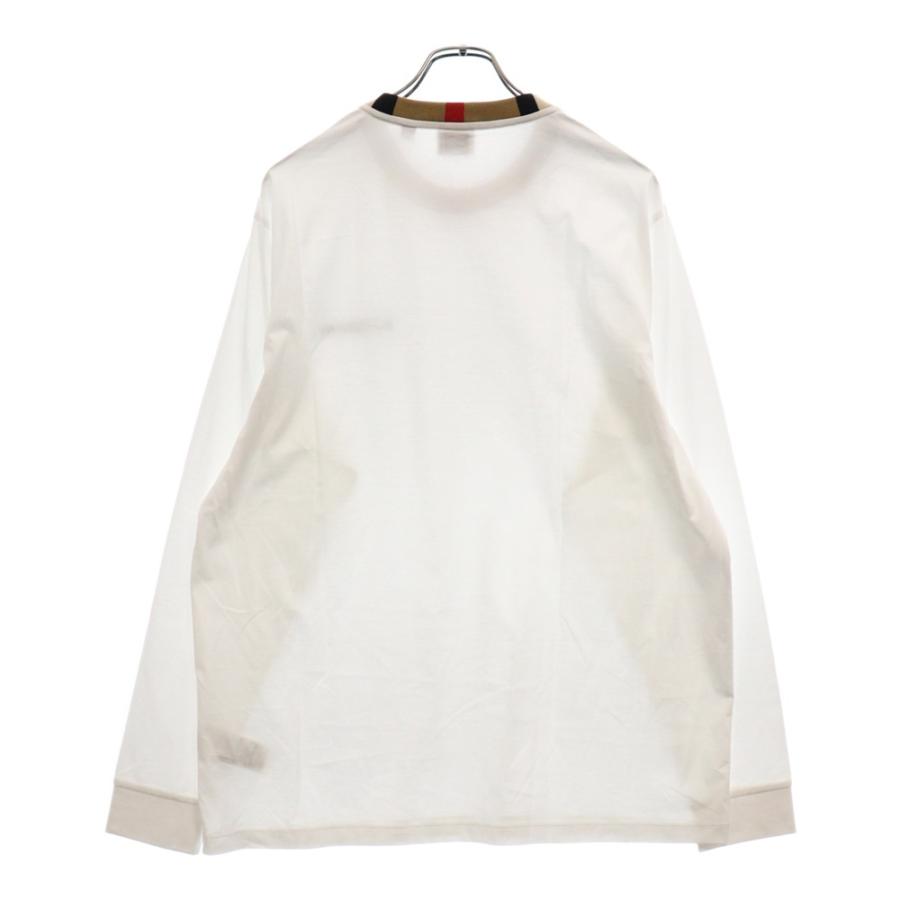 BURBERRY バーバリー Jalad Check Neck Long Sleeve T-Shirt BURBERRY バーバリー Jalad Check Neck Long Sleeve T-Shirt