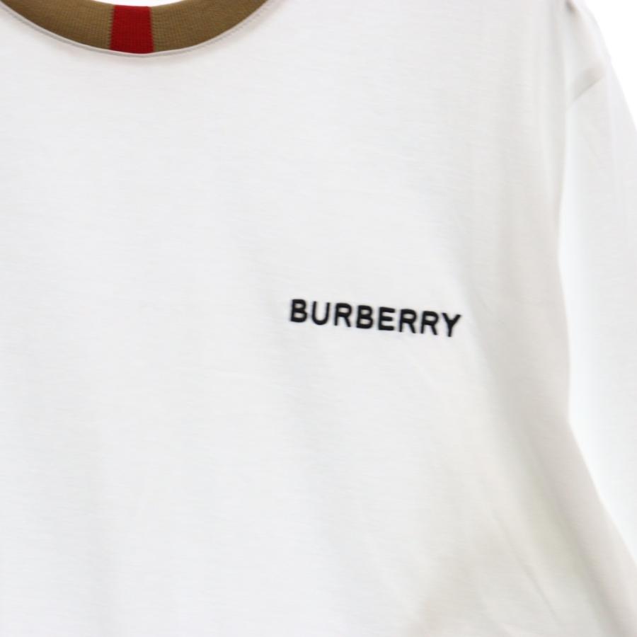BURBERRY バーバリー Jalad Check Neck Long Sleeve T-Shirt BURBERRY バーバリー Jalad Check Neck Long Sleeve T-Shirt