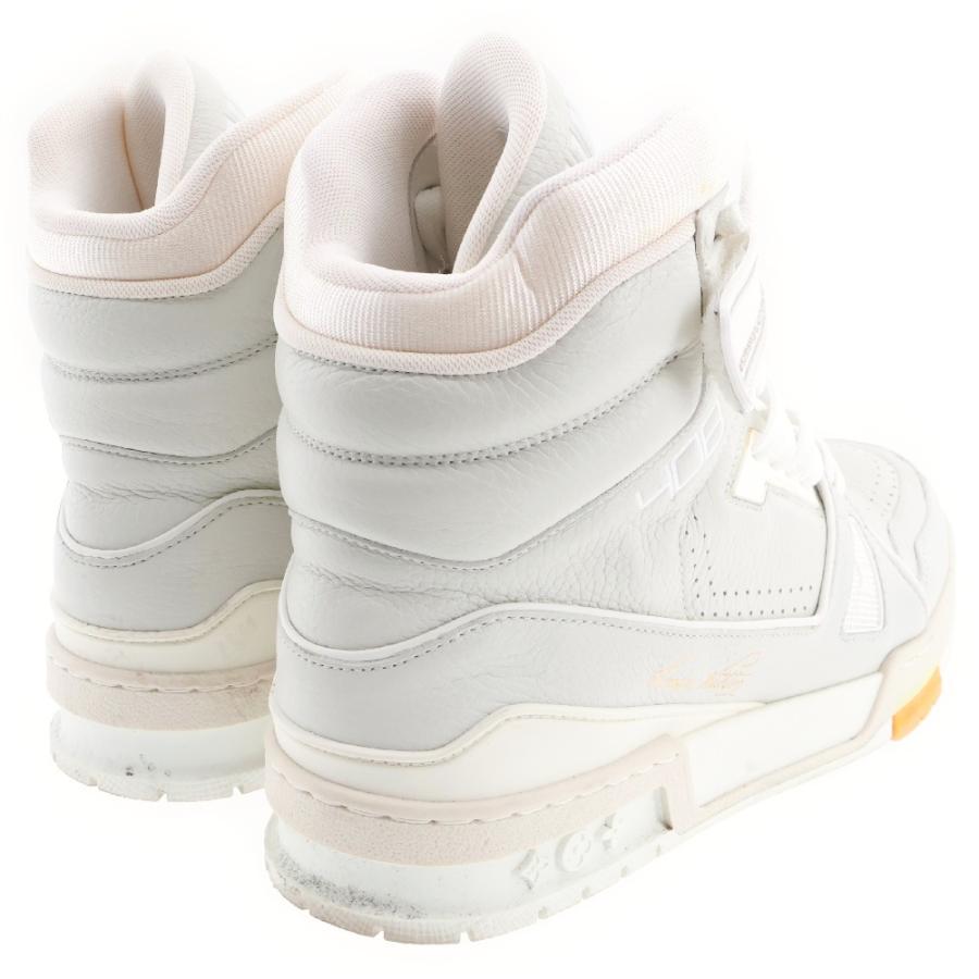 R*様 Louis Vuitton ホワイト ハイカットスニーカー 中古・古着通販】LOUIS VUITTON (ルイ ヴィトン) ハイカットスニーカー