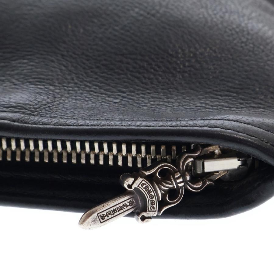 CHROME HEARTS クロムハーツ FLAT MED PLANE ストラップ付 レザー 