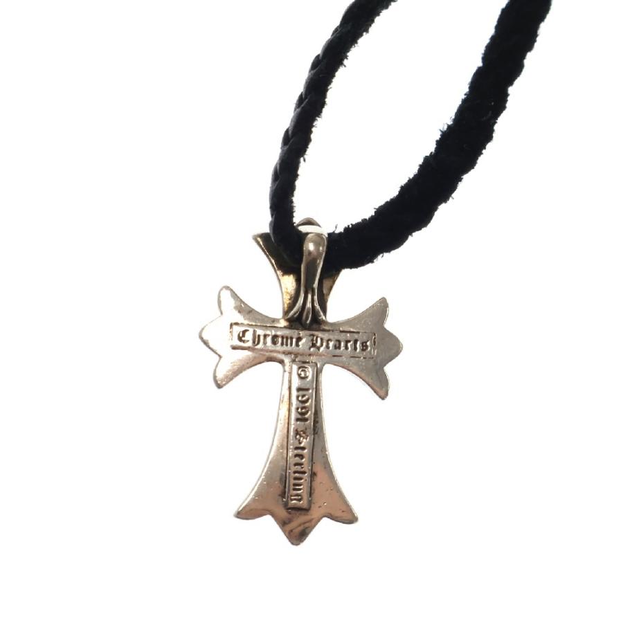 【正規品】Chrome Hearts クロスネックレス　スモール　ボロチップ CHROME HEARTS（クロムハーツ） CH CRS SML BC スモールCHクロスボロ