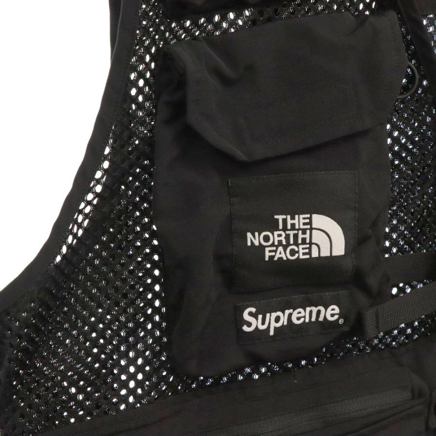 シュプリーム 20SS×THE NORTH FACE CARGO NYLON VEST ナイロンベスト メッシュ ブラック NP220031 【Arrondissement】