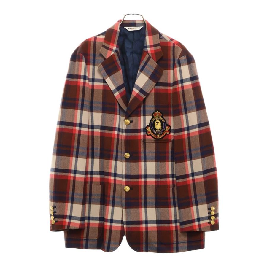 A BATHING APE 　チェック柄マウンテンパーカー A BATHING APE(アベイシングエイプ) 00's Love Gene Check Reversible