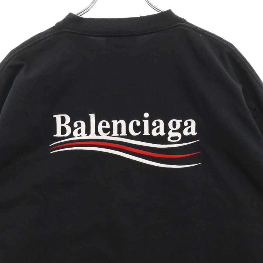 BALENCIAGA バレンシアガ キャンペーンロゴ刺繍半袖Tシャツ 641675 