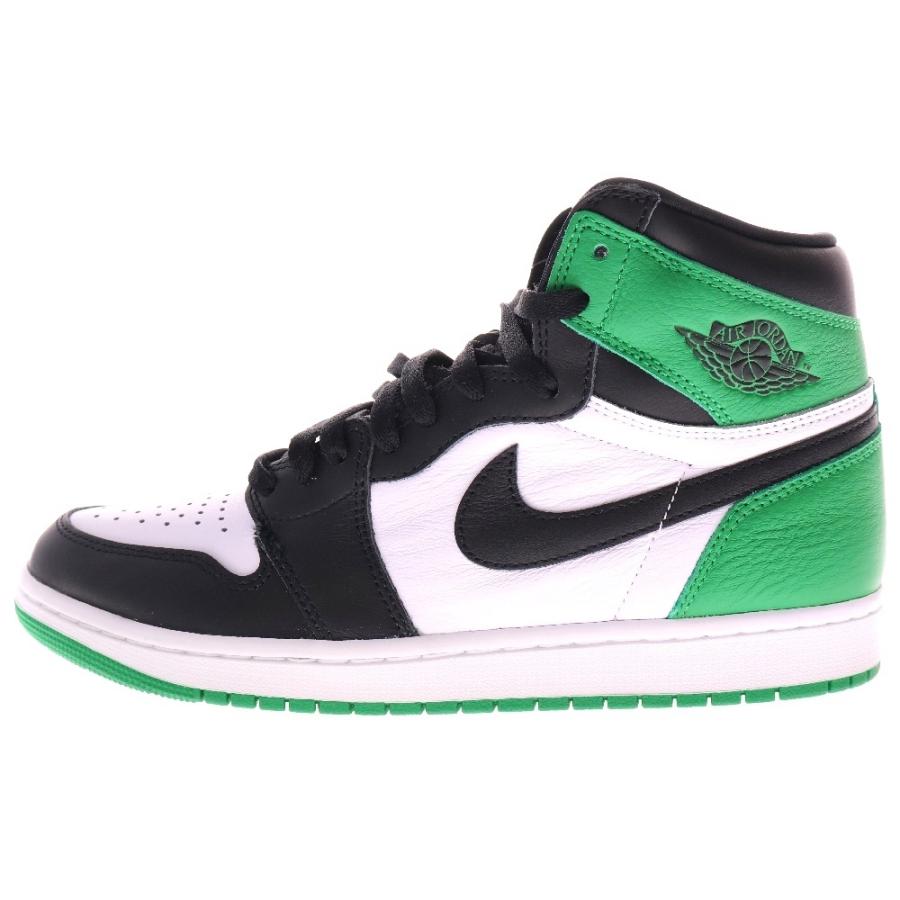 NIKE ナイキ AIR JORDAN 1 HI Black and Lucky Green エアジョーダン1  
