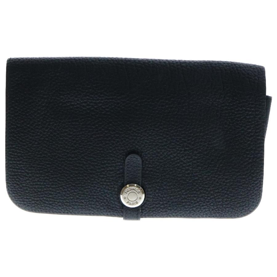 HERMES エルメス ドゴンGM トリヨンクレマンス シルバー金具 長財布  