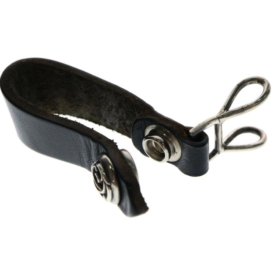 CHROME HEARTS クロムハーツ BELT LOOP フローラルボールボタンレザー  
