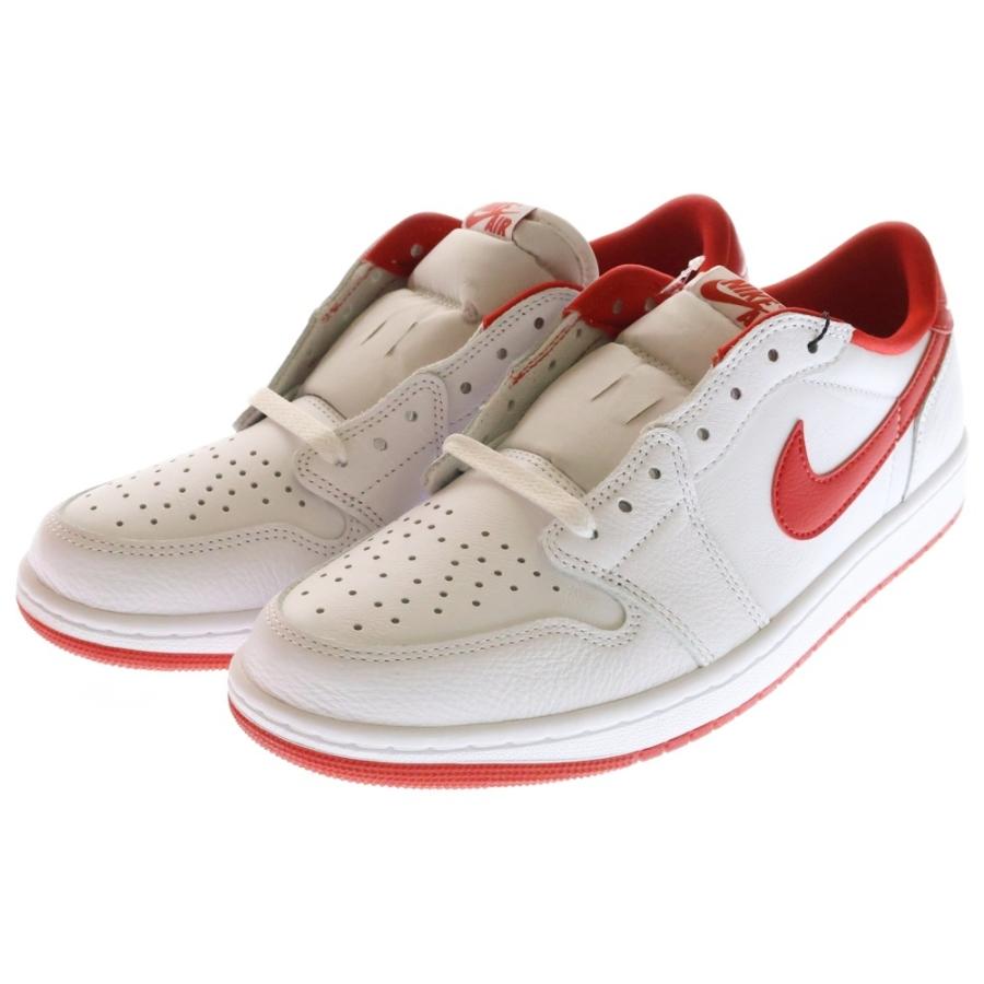 極美品 Nike Air Jordan Low グレー/レッド26.5cm エア ジョーダン 1 ナイキ エアジョーダン ロー NIKE AIR JORDAN