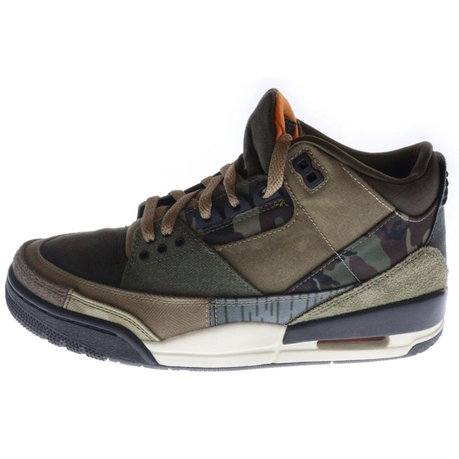 NIKE ナイキ Air Jordan 3 Retro Patchwork DO1830 200 エアジョーダン3パッチワーク ミッドカットスニーカー カーキ US8/26cm NIKE（ナイキ） AIR JORDAN 3 Retro Patchwork DO1830-200 エア