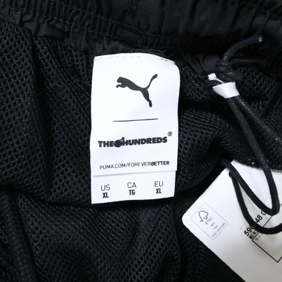 PUMA（プーマ） フロント刺繍ナイロンパンツ 596748-01 ブラック