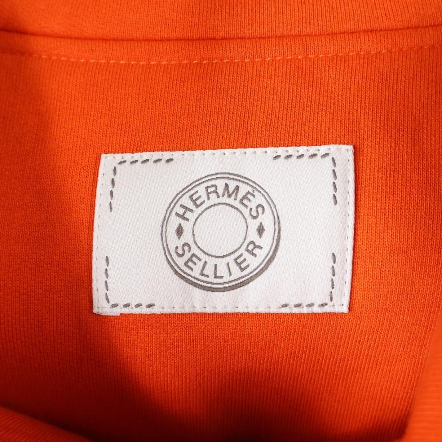 HERMES オレンジ HERMES（エルメス） セリエ ジップアップパーカー オレンジ H800742E