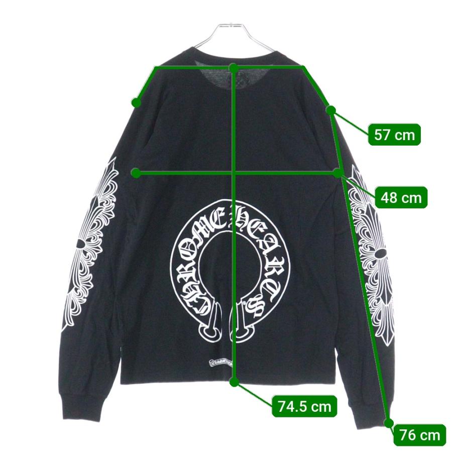 CHROME HEARTS クロムハーツ FLRL CRS HORSESHOE L/S バック