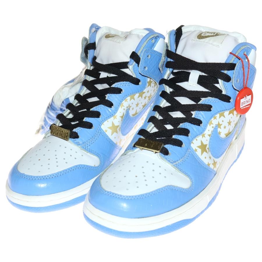 ナイキ ×シュプリーム SUPREME  03SS  DUNK HIGH PRO SB SUPREME  307385-181 ダンクハイ プロエスビースニーカー メンズ 28cm Nike SB ナイキエスビー 03SS ×SUPREME DUNK HIGH PRO シュプリーム