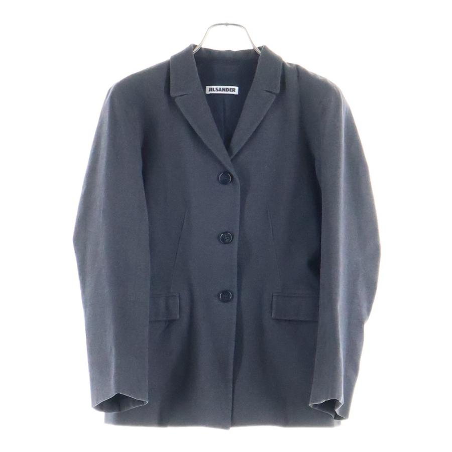 JIL SANDER ジルサンダー ビスコース混 3B テーラードジャケット レディース グレー : BRING Yahoo!ショップ ...