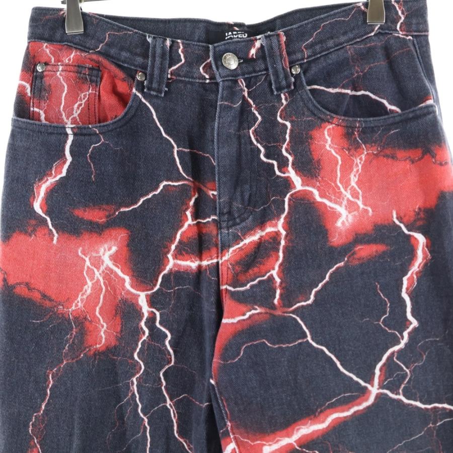 JADED LONDON ジェイデッドロンドン LIGHTNING BOLT PRINT JEANS