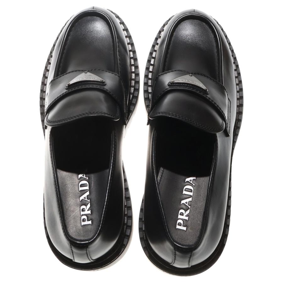 PRADA（プラダ） Leather Loafers 2DE148 ブラシッドレザー ローファー