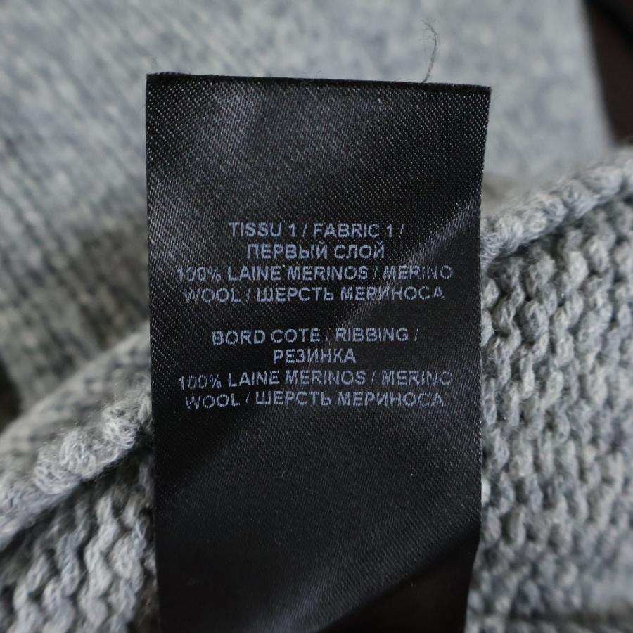 BALMAIN（バルマン） ロゴ ウール クルーネックニットセーター グレー