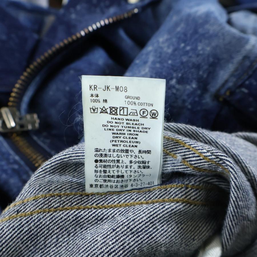 FACETASM（ファセッタズム） 24AW KR-JK-M08 ハイブリーチ加工 デニム