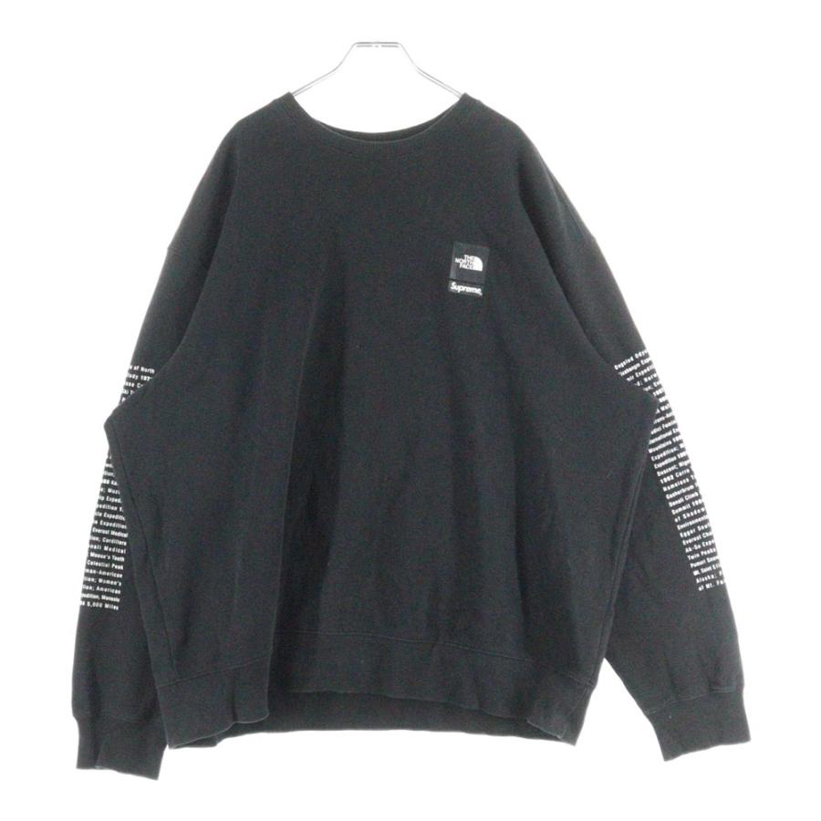 ザ・ノースフェイス×シュプリーム トレーナー Crewneck Black M Supreme シュプリーム 2024SS The North Face Crewneck ノースフェイス