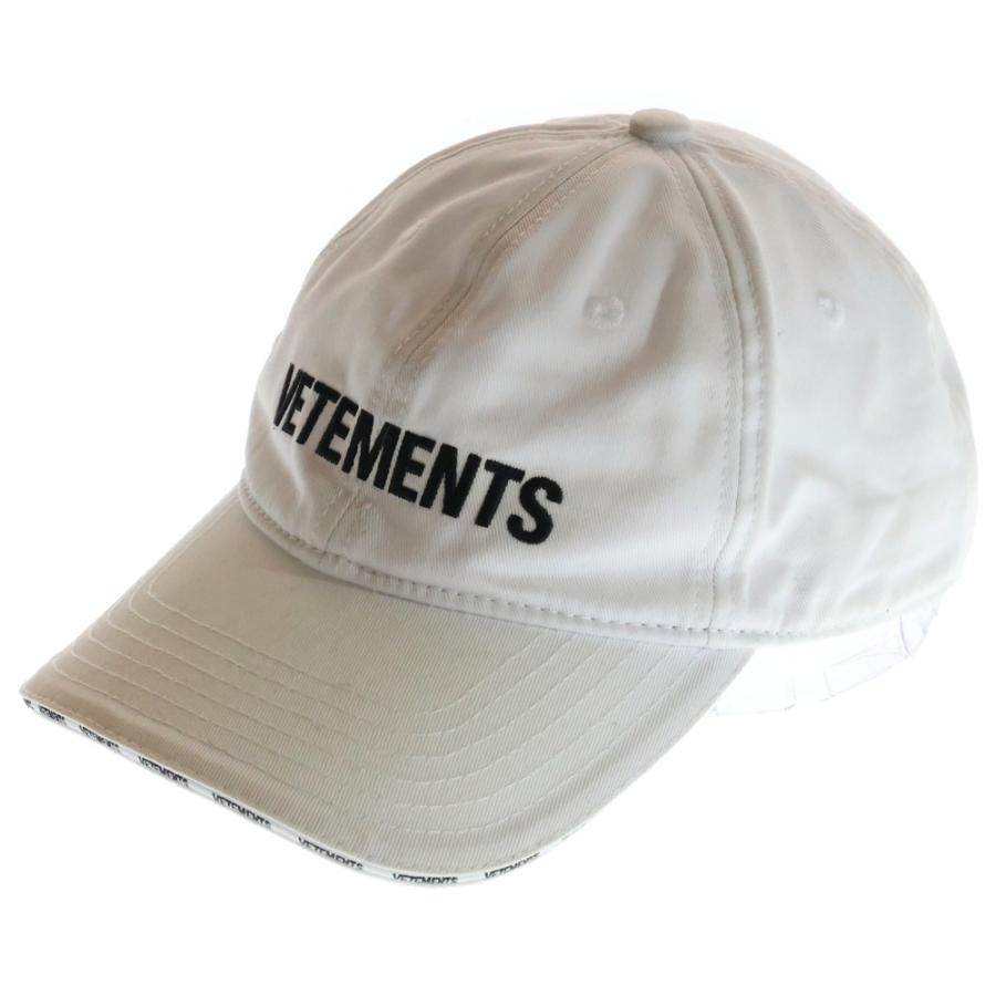 VETEMENTS（ヴェトモン） 21AW フロントロゴ刺繍キャップ 帽子