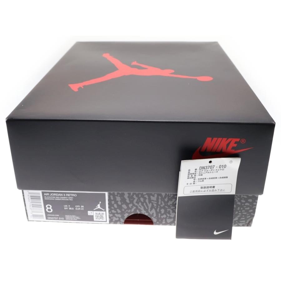NIKE（ナイキ） AIR JORDAN 3 RETRO BLACK CEMENT DN3707-010 エア